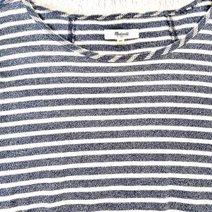 Xs madewell blue and cream striped top